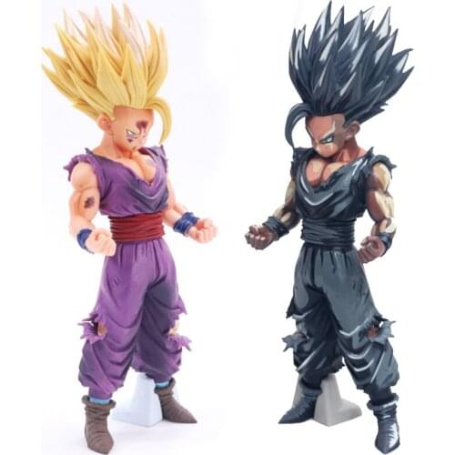 Dragon Ball Comic Color Action Figure Gokus Son Battle Damaged Version Gohan Vertical Ornaments Model Toys