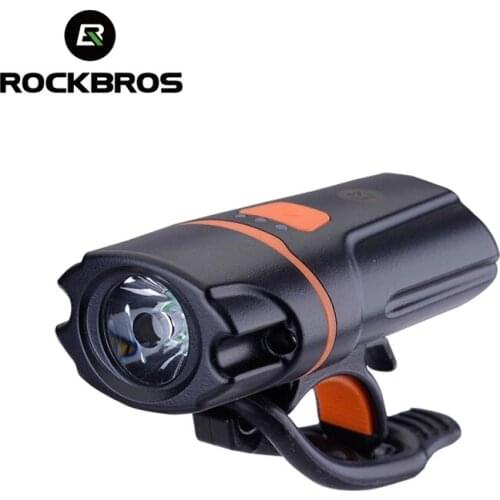 ROCKBROS Rechargeable Light Cycling Bike Flashlight Waterproof Headlight Bicycle Lamp Power Bank Bicycle Front Bike Accessories