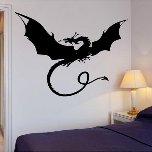Wall Sticker Home Decoration Dragon Myth Movie Fantasy Monster Cool Decor Wall Decal DIY Kids Bedroom Vinilos Poster NY-262