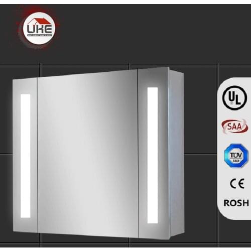 Bathroom Wall LED Mirrors Cabinet Custom Smart Functions Magnifying Barthroom Storage Organizer Intelligent Mirror Cabinet