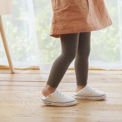 New 0-5Years Leggings Autumn Winter Baby Knitted Pantyhose Candy Color Kids Warm Girl Socks