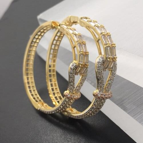 Lanyika Fashion Jewelry New arrival Contracted Individuality Circle Big Ear Loops Micro Wedding Banquet Bridal Daily Best Gift