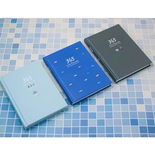 Planner NoteBooks Diary 2021 Notepad 365 Days List Colorful Inner Page Daily Plan Yearly Agenda School Office Stationry Supplies