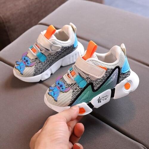 Disney Mickey casual shoes boys and girls sports shoes fall new kindergarten students running shoes childrens shoes