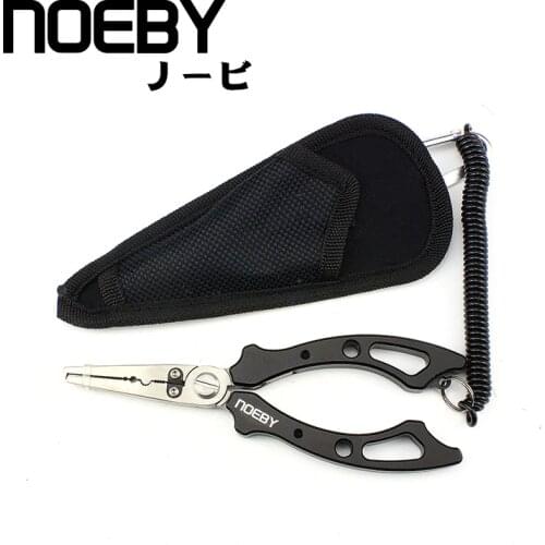 NOEBY Stainless Steel Fish Grip Gripper Lure Multifunctional Plier Hook Plier Fish Pliers Fishing Tools Tackle Set
