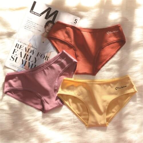 New sexy ladies panties sleek minimalist cotton girl briefs low waist no trace cotton comfortable high quality underwear women