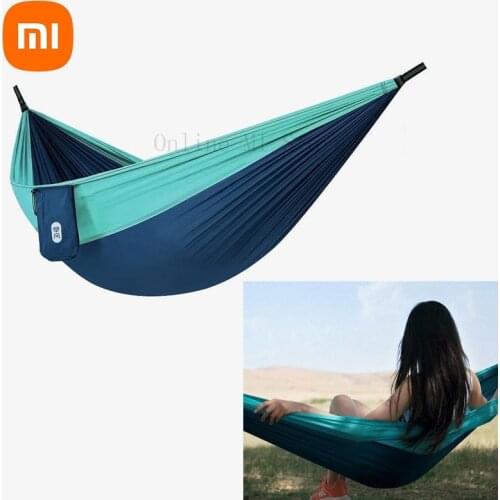 Xiaomi Zaofeng Outdoor Hammock Parachute Cloth Anti-rollover Swing Bed Outdoor Camping Hammock Adult Sleeping Bed