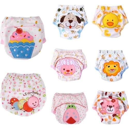 30PCS Waterproof Baby Training Pant Underwear Cotton Learning/Study Infant Pants 80/90/100