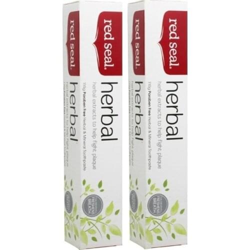 NewZealand Red Seal Herbal Toothpaste Reduce Stain Plaque Decay Protect Mouth Gums Enhance Breath Whitening Teeth Alkaline Mouth