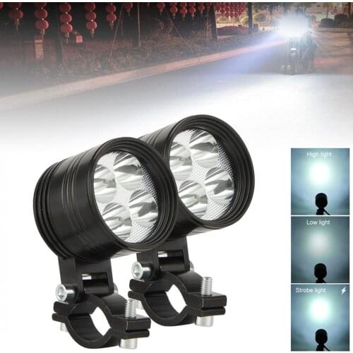 1 PC Waterproof 4/6 LED 40W 6000K Universal Car Motorcycle Headlight Fog Lights Bulb DRL lamp