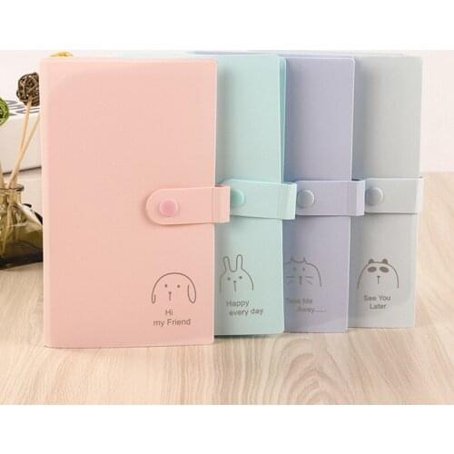 1Pcs Protable 240 Slots ID Holders Name Card Book PP Plastic Business Card Book Large Capacity Cards Clip for Ticket Stocks