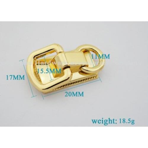 10 PCS/lot) new handbag die-casting alloy button arm in arm Straps links to hang bag hook bags metal accessories