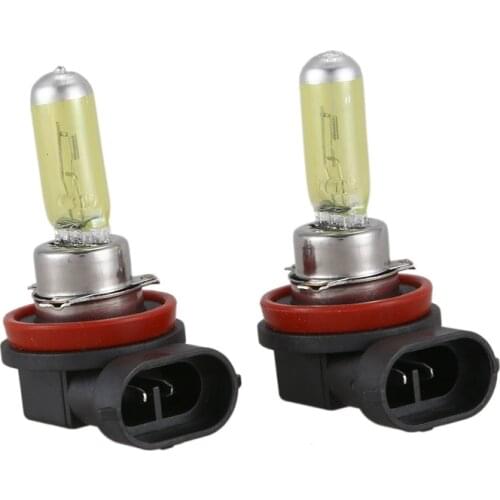2x H11 55W 3000k Golden Yellow Xenon HID Halogen Light Fog Lamp Bulb Headlight