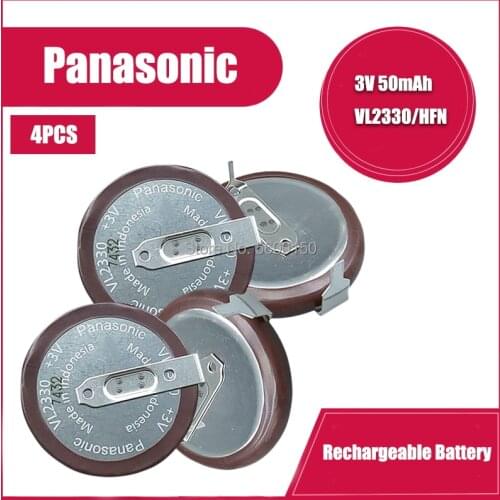 4PCS/LOT Original New For PANASONIC VL2330 2330 Rechargeable lithium battery coin cell for car key button