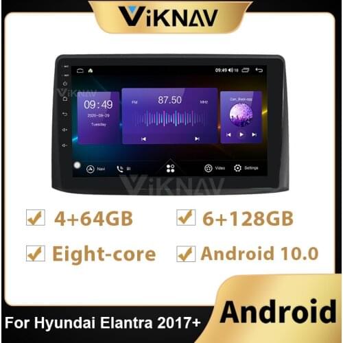 128G Car Android Car Radio Multimedia Player GPS Navigation For hyundai Elantra 2017+ car video Player stereo Recorder 2din