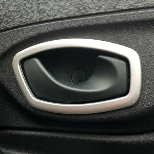 4pcs Stainless Steel Interior Inside Door Handle Covers trim for Renault Fluence Captur Megane 3 Scenic 3 Clio 4 Koleos 1st gen