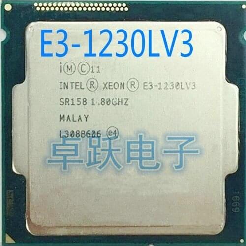 INTEL XEON E3-1230LV3 1.80GHz Quad-Core 8MB E3-1230L V3 DDR3 DDR3L 1600 E3 1230L V3 FCLGA1150 TPD 25W free shipping