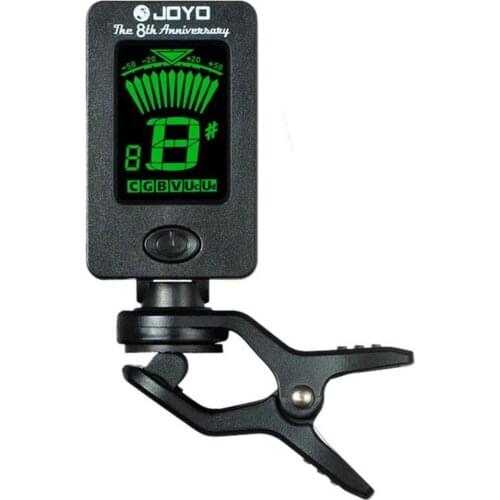 JOYO JT-01 Guitar Tuner Adjustable High-sensitive Mini Digital LCD Clip-on Tuner for Guitar Bass Violin Ukulele Part Accessories