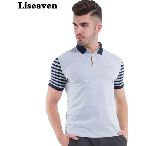 Liseaven Short Sleeve Polos For Men