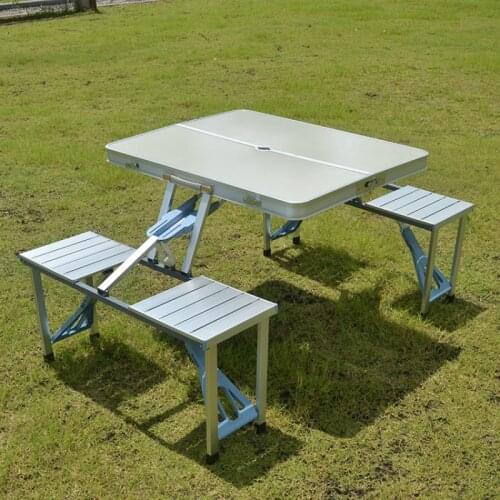 Metal Outdoor Furniture Garden Sets Portable Aluminium Fold Picnic DeskHot Sale Occasional Table