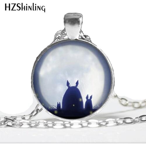 My neighbour totoro Necklace My neighbour totoro Pendant Glass Dome Pendant Necklace art gift for best friend 2017 A-040 HZ1