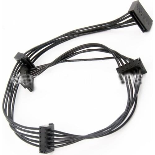 New SATA 15Pin M 1 To 4 SATA 15Pin F Hard Drive Power Supply Splitter Cable Cord For DIY PC Sever 15-pin Power Adapter 50CM