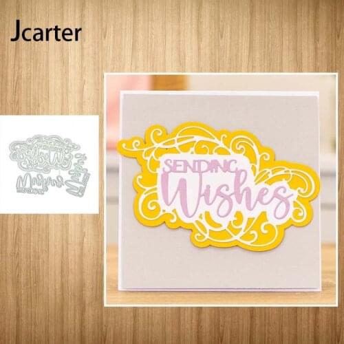 Sending Wishes Metal Cutting Dies Craft Stencil Scrapbooking Handmade Tools Make Album Paper Model Punch Blade Decor Template