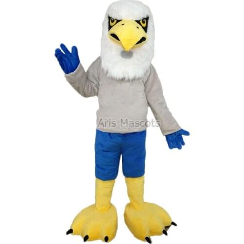 Adult Size Full Mascot Eagle Costume for Entertainment Hawk Fancy Dress For Sports Team Carnival Costumes Plush Fur Suit