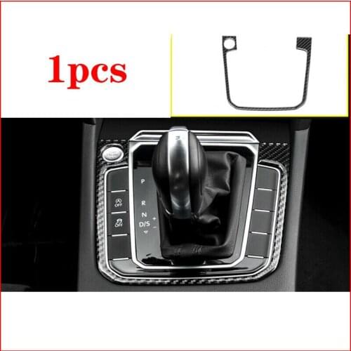 For VW Passat Variant B8 2017 2018 Real Carbon Fiber Gear Shift Box Frame Trim Car modification Auto parts