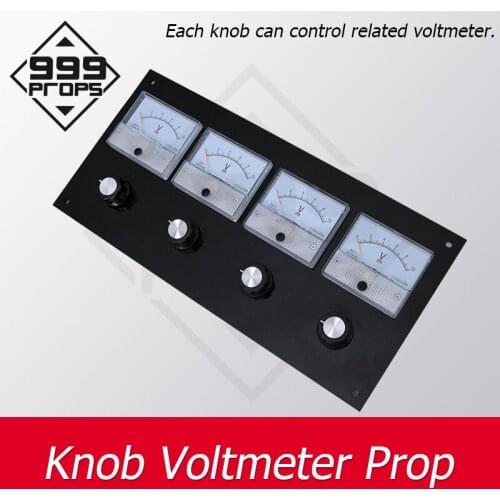 Knob Voltmeter Prop real escape room rotate all knobs to right position to point correct digits adventure game prop 999PROPS