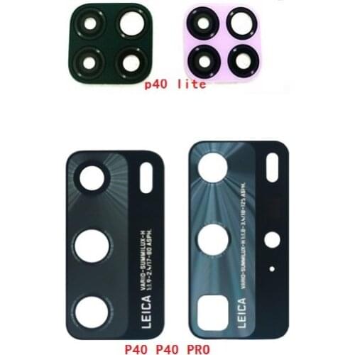 10pcs Rear Back Camera Glass Lens Cover For Huawei P40 Pro P40 Lite With Ahesive Sticker Replacement Parts