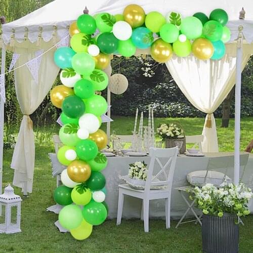 Tropical Hawaiian Balloon Garland Arch Kit Latex Ballon Chain Baby Shower Birthday Confetti Balloons Summer Beach Party Supplies
