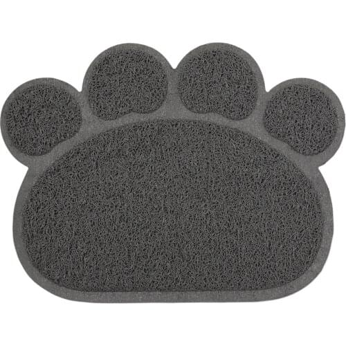 UEETEK Cat Litter Mat Non-slip Pet Paw Shape Mat Pet Dog Cat Puppy Kitten Dish Bowl Food Water Placemat Mat 30*40cm