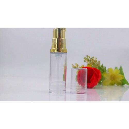 5ML clear airless bottle vacuum pump clear lid lotion emulsion serum sample eye essence skin care sprayer toner packing