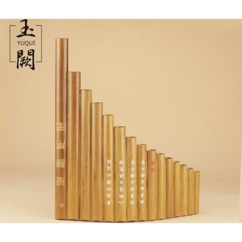 High Quality PanFlute 15 Pipes Bamboo Material Wind Flute Panpipe Right / Left Hand Handmade Folk Musical Instrument Pipe Dizi