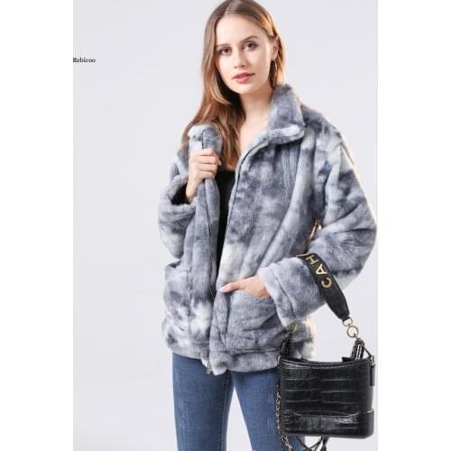 Womens Coat Tie-Dye Pocket Sweatshirts Long Sleeve Zipper Lapel Sweatshirt Plush Fleece Sudaderas Para Mujer Warm Hoodies New