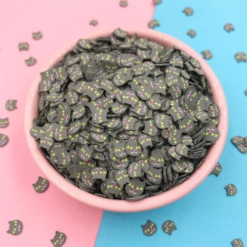 100g/lot Kawaii Cute Cat Slice Polymer Clay Sprinkles for Crafts Making DIY Crystal Mud Filling Material Nail Art Decoration 5mm