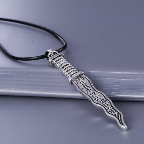2021 Kill Knife Chain Men Necklace Jewelry Rope Chain Necklaces Pendants Jewerly Gift Cosplay Party Decor