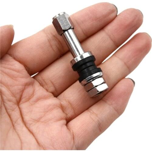 4 PCS 2018 New Stainless Steel TR48E Flush Mount Metal/Chrome Tire Valve Stems High Pressure st8