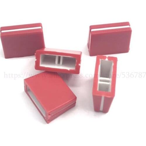 5pcs/lot red color FADER KNOB 20L*9W*15H mm For Pioneer DJM300/500/600/700/800/3000