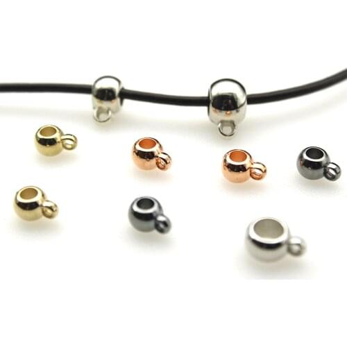 50pcs Large Hole Acrylic CCB Bead Clip Clasp Pendant Connectors Clasps Hooks Loose Spacer Beads For DIY Jewelry Making Supplies