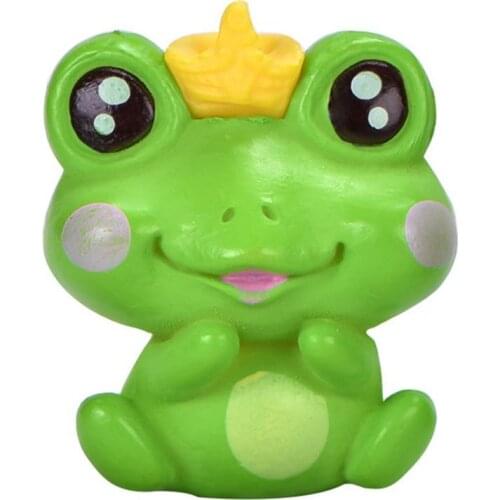 6Pcs/Set Mini Frog Figurine Mold Garden Bonsai Micro Landscape Home Ornaments Mini Frog Garden Bonsai