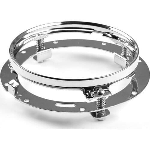 7" Stainless Steel LED Headlight Headlamp Trim Ring Cover for 7inch led headlight Road King Electra Glide Street Glide