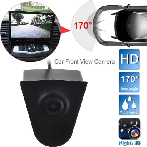 CCD Car Front Logo Camera for Accord CRV Odyssey XR-V Crosstour Fit City CIVIC Positive Image Camera Parking Assistance