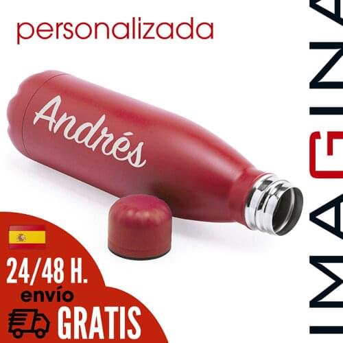 790 mls stainless steel bottle. Personalized laser