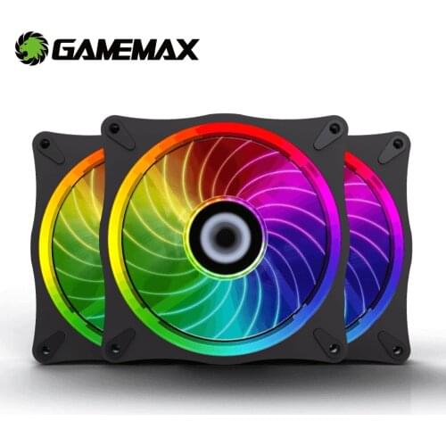 GameMax RL300 RGB PC Fan 120mm ATX Case Radiator Adjustable LED ARGB Quiet Remote Computer Cooler Cooling Fan RGB Case Fans