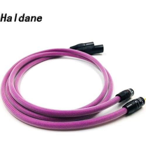 Haldane HIFI SNAKE-1RCA to XLR Male Cable 3pin XLR Balanced Reference Interconnect Audio Cable for XLO HTP1 Cable