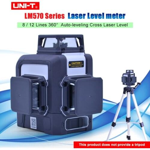 UNI-T Laser Level Green 3D 12 Lines 8 lines 360 degree Auto-leveling Cross Laser Level meter LM572G LM573G LM573LD