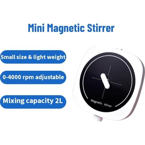 2L Magnetic Stirrer Magnetic stirrer bar Small Palm 4000rpm Laboratory Portable Stirrer