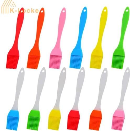 Small Silicone Brush With Heat Resistant Barbecue Silicone Oil Brush Grill Tool Pastry Cookie For BBQ Kitchen Oil Brush Tool